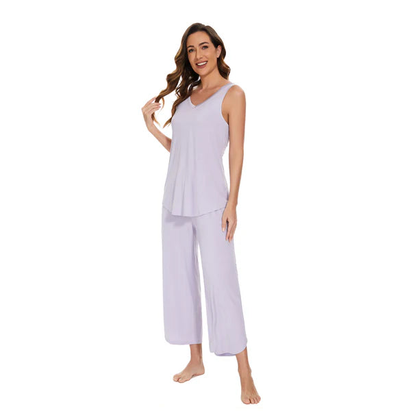 Ensemble capri en bambou ( Crépuscule ) PEIGNOIR ,disponible chez Literie-Déco et moi