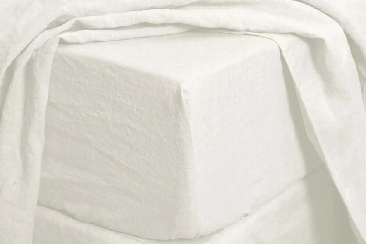 Ensemble draps en lin et coton FREEPORT ( blanc ) ( 55% lin - 45% coton) - Literie - Déco et moi