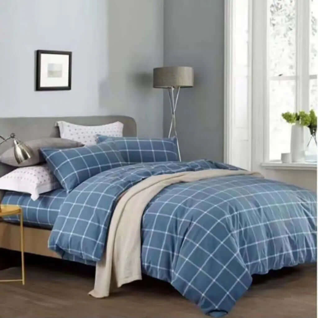 Housse de couette à carreaux ELLIS - Literie - Déco et moi