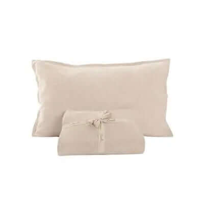 Housse de couette en lin naturel LINEN- Par Brunelli - Premium Housse de couette from Brunelli - Just $41.99! Shop now at Literie-Déco et moi