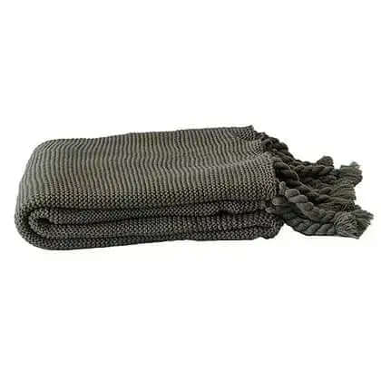 Jeté Cozy - Gris ( 50''x60'') - Literie - Déco et moi