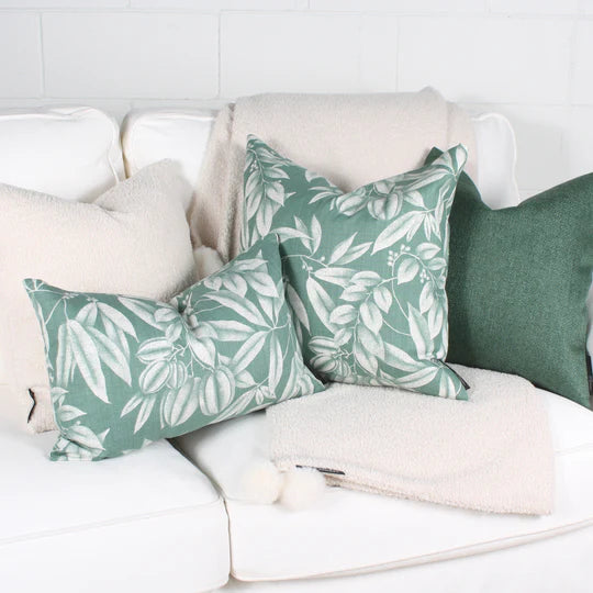 ( Fait au Québec ) - Coussin PHILBOIS ( Vert ) Coussins ,disponible chez Literie-Déco et moi