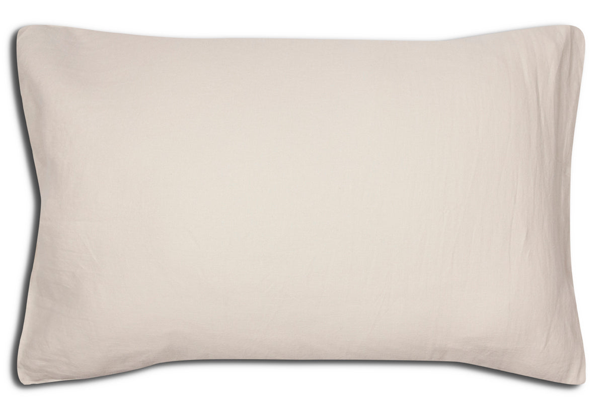 ( Fait au Canada ) Taies d'oreiller en lin naturel ARENA ( Standard/Queen) 20'' x 32'' Draps ,disponible chez Literie-Déco et moi