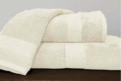 Serviettes en bambou/coton ( Ivoire ) de rjs trading – PRODUIT de qualité chez Literie & Déco et Moi