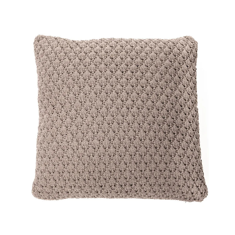 Oreiller européen BASKET 25'' X 25'' ( Brun ) Par Brunelli coussins ,disponible chez Literie-Déco et moi