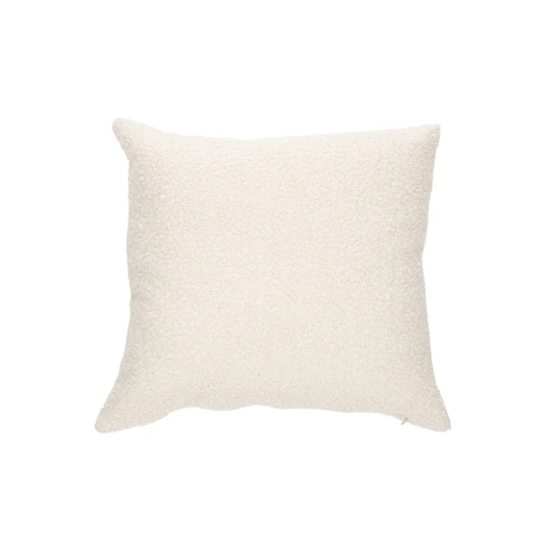 Coussin en faux mouton crème Biquette (18'' x 18'')- Par Brunelli (ARRIVAGE MI-OCTOBRE) - coussins Brunelli - Literie-Déco et moi