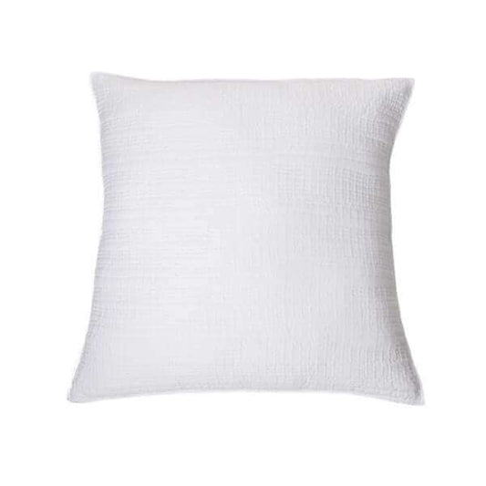Cache - coussin blanc NEWTON ( 18'' X 18'') - Par Brunelli - Literie - Déco et moi