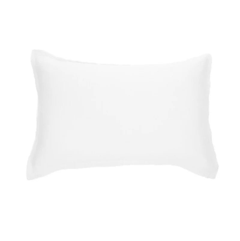 Cache oreiller en lin blanc LINEN- Par Brunelli - Cache oreillers Brunelli - Literie-Déco et moi