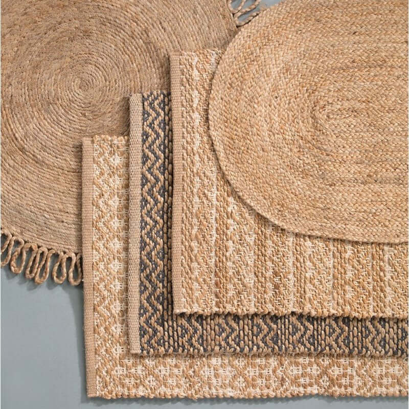 Carpette a motifs géométriques BAILEY ( 4' x 6') - Par Brunelli - Literie - Déco et moi