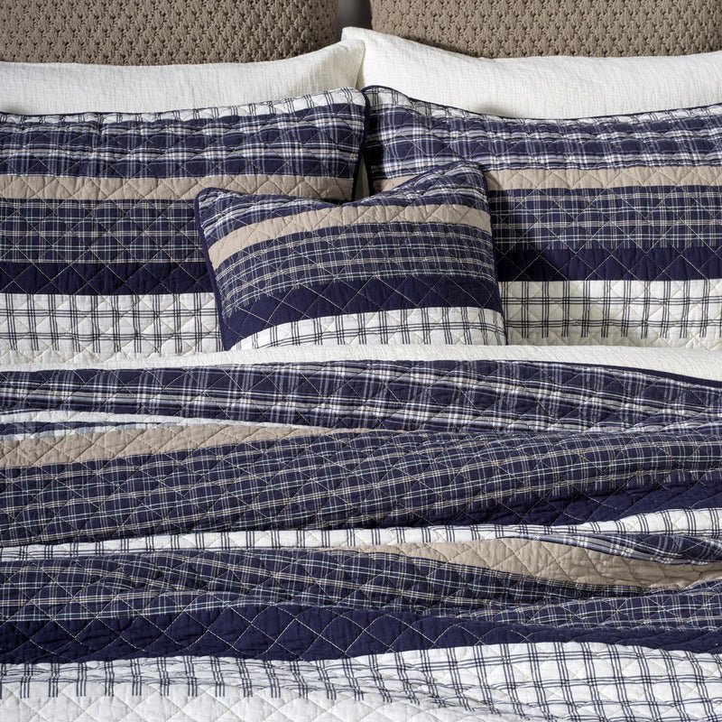 Courtepointe à carreaux Graham- Par Brunelli ( Livraison printemps 2026) - Literie-Déco et moi