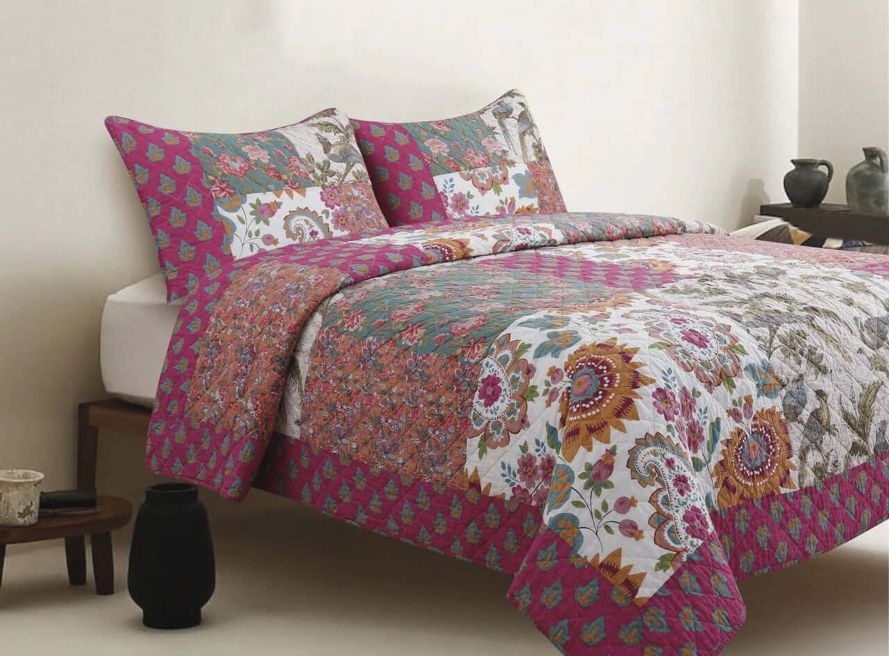 Courtepointe Sorbet ( Jeté Sorbet aussi disponible) - Literie - Déco et moi