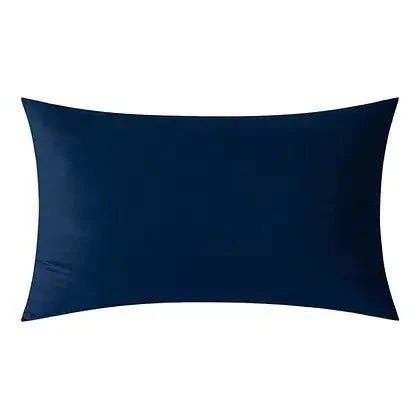 Coussin bleu foncé VELVET ( 12'' X 20'') ou ( 18'' X 18'') - Literie - Déco et moi