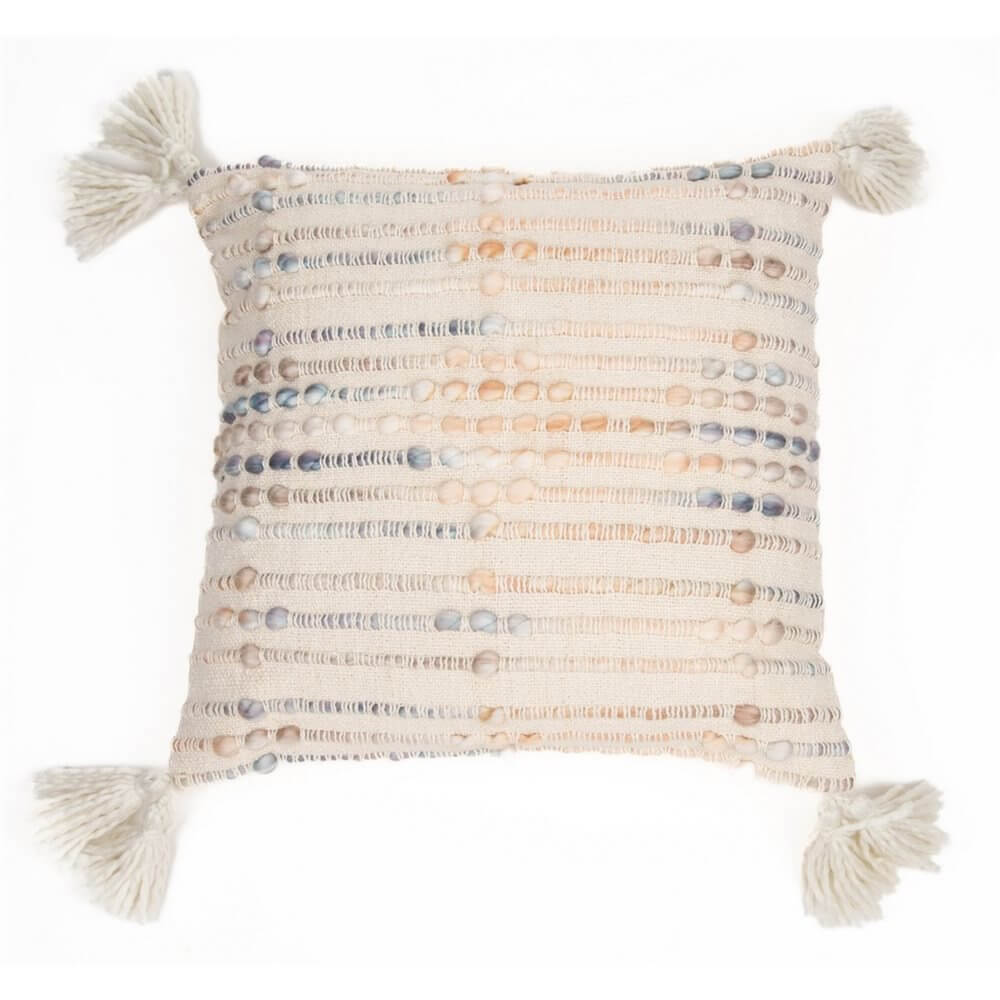 Coussin crème POMPINO ( 20'' x 20'') - Par Brunelli - Literie - Déco et moi