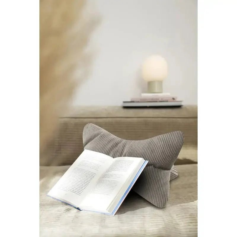 Coussin de lecture INGA ( Gris argent ) - Literie - Déco et moi