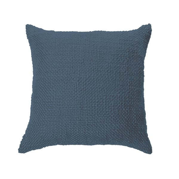 Coussin décoratif en tricot MOLLO 20'' x 20'' ( Marine ) - Par Brunelli - Literie - Déco et moi