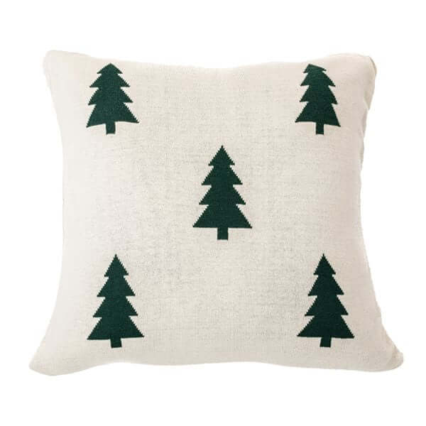 Coussin en tricot crème SAPINO ( 18'' x 18'') - Par Brunelli - Literie - Déco et moi