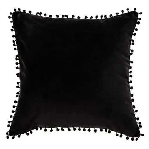 Coussin en velours noir VELVET ( 20'' x 20'') - Par Brunelli de Brunelli – PRODUIT de qualité chez Literie & Déco et Moi