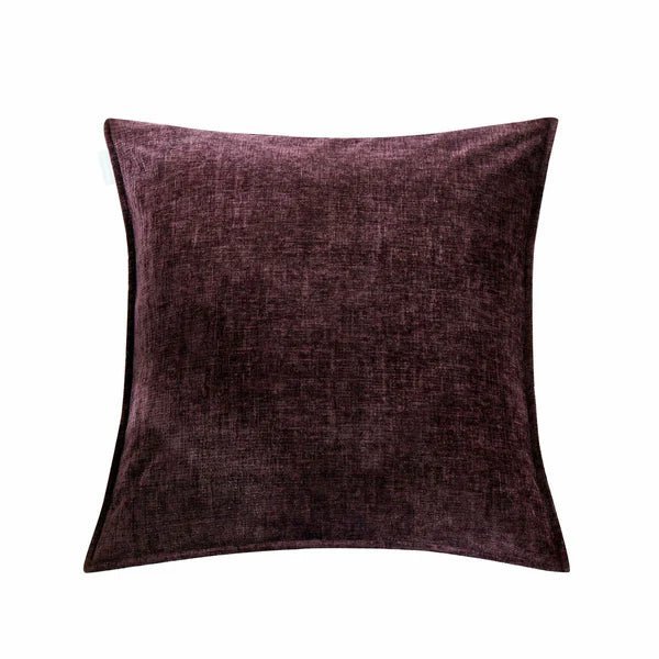 Coussin en velours texturé VELARA ( Mûrier ) de Daniadown – PRODUIT de qualité chez Literie & Déco et Moi