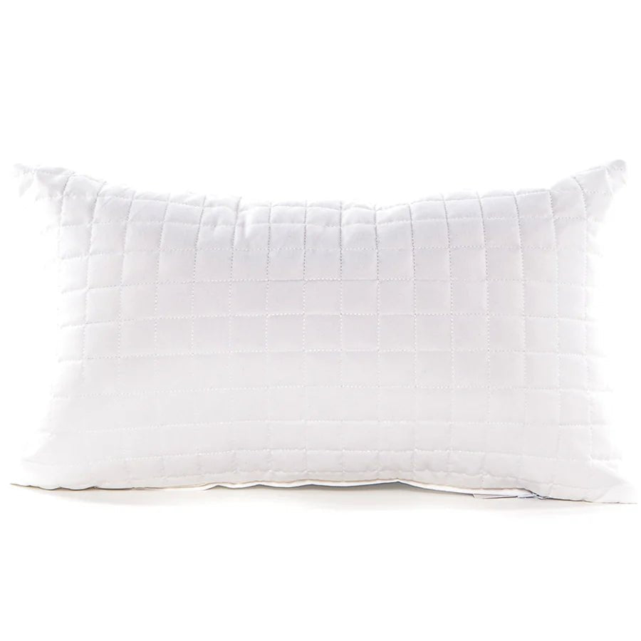 Coussin GRID (Blanc ) ( 12'' x 20'') de Gouchee – PRODUIT de qualité chez Literie & Déco et Moi