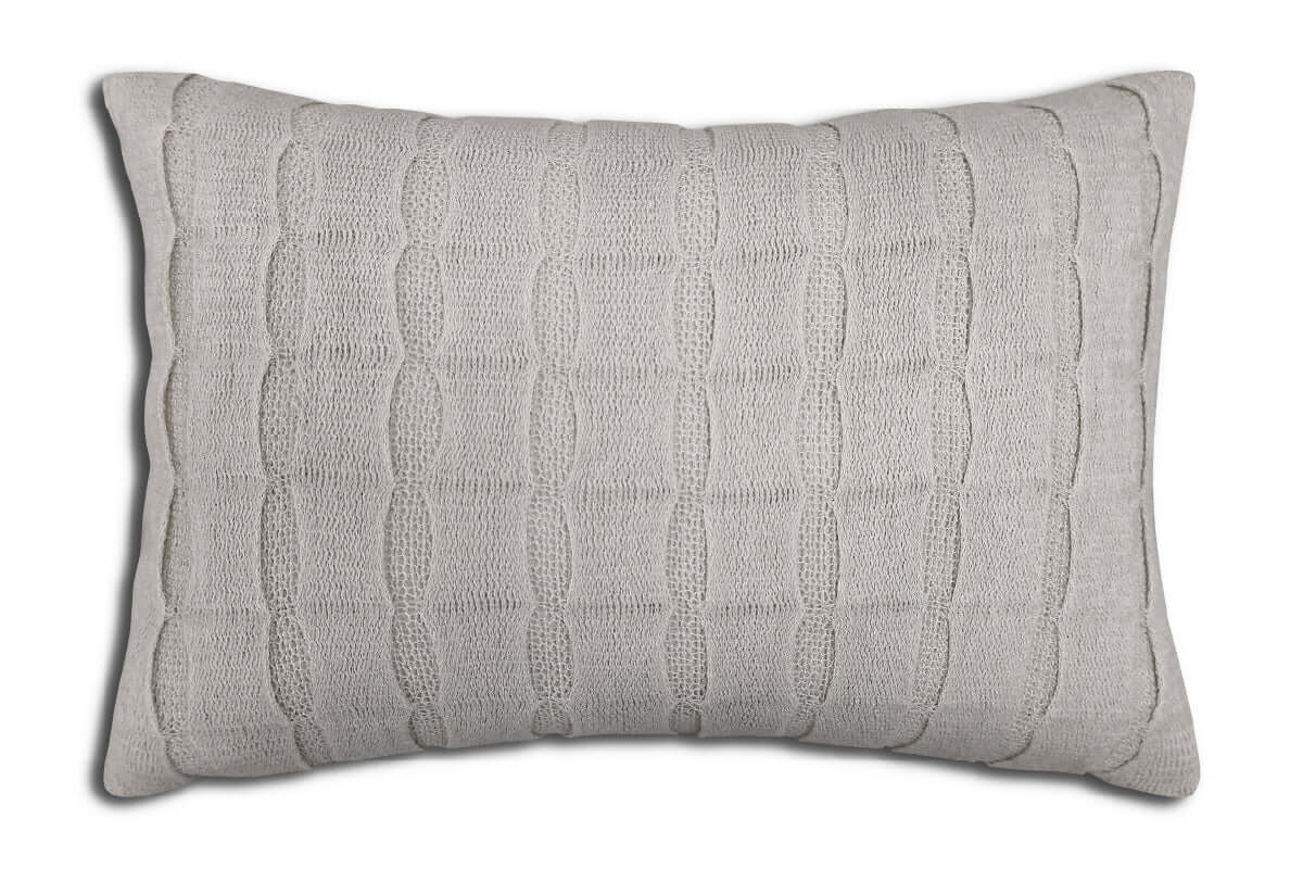 Coussin MORECOMBE ( gris ) ( 14'' x 20'') - Literie - Déco et moi