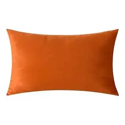 Coussin orange VELVET ( 12'' X 20'') ou ( 18'' X 18'') - coussins Livia - Literie-Déco et moi