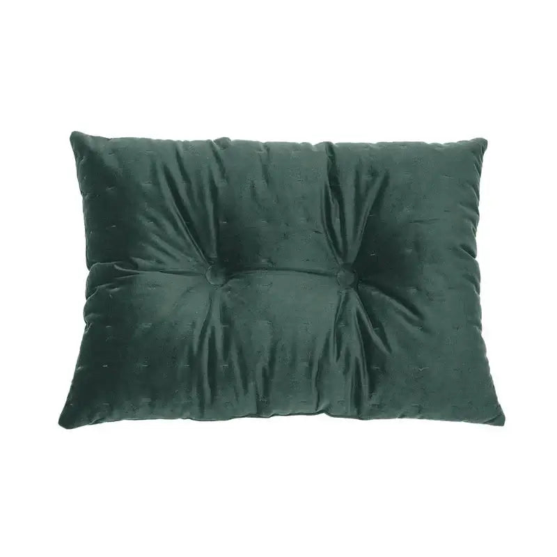 Coussin rectangulaire en velours vert foncé RIAD - Par Brunelli - Literie - Déco et moi