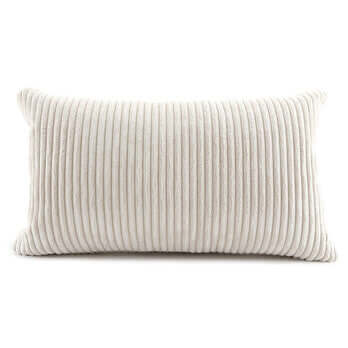 Coussin SHARA ( beige ) ( 12'' x 20'') - Literie - Déco et moi