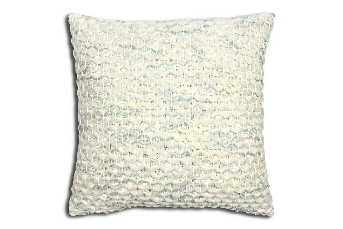 Coussin Walgrove Aqua ( 20'' x 20'') - Literie - Déco et moi