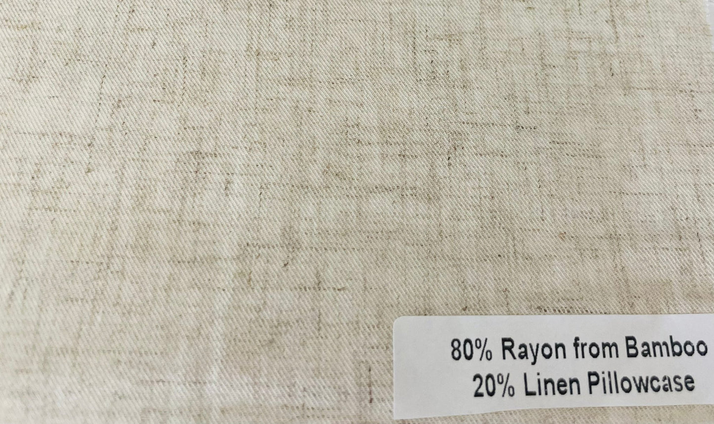 Drap-housse bambou / Lin ( Naturel ) - Housse de couette Literie & Déco et moi - Literie-Déco et moi