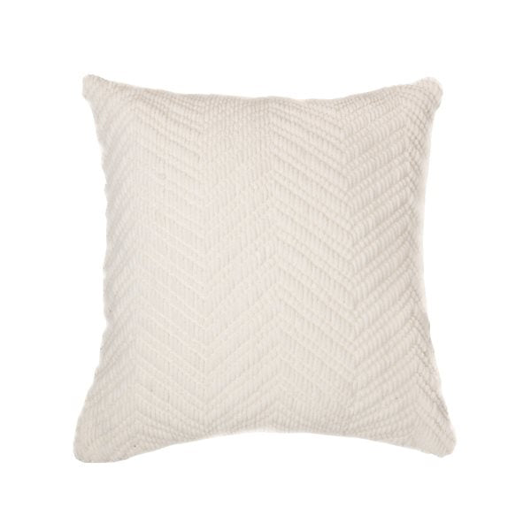 Oreiller européen en chenille crème EMY 25'' X 25''- Par Brunelli ( livraison juin 2025 ) coussins ,disponible chez Literie-Déco et moi
