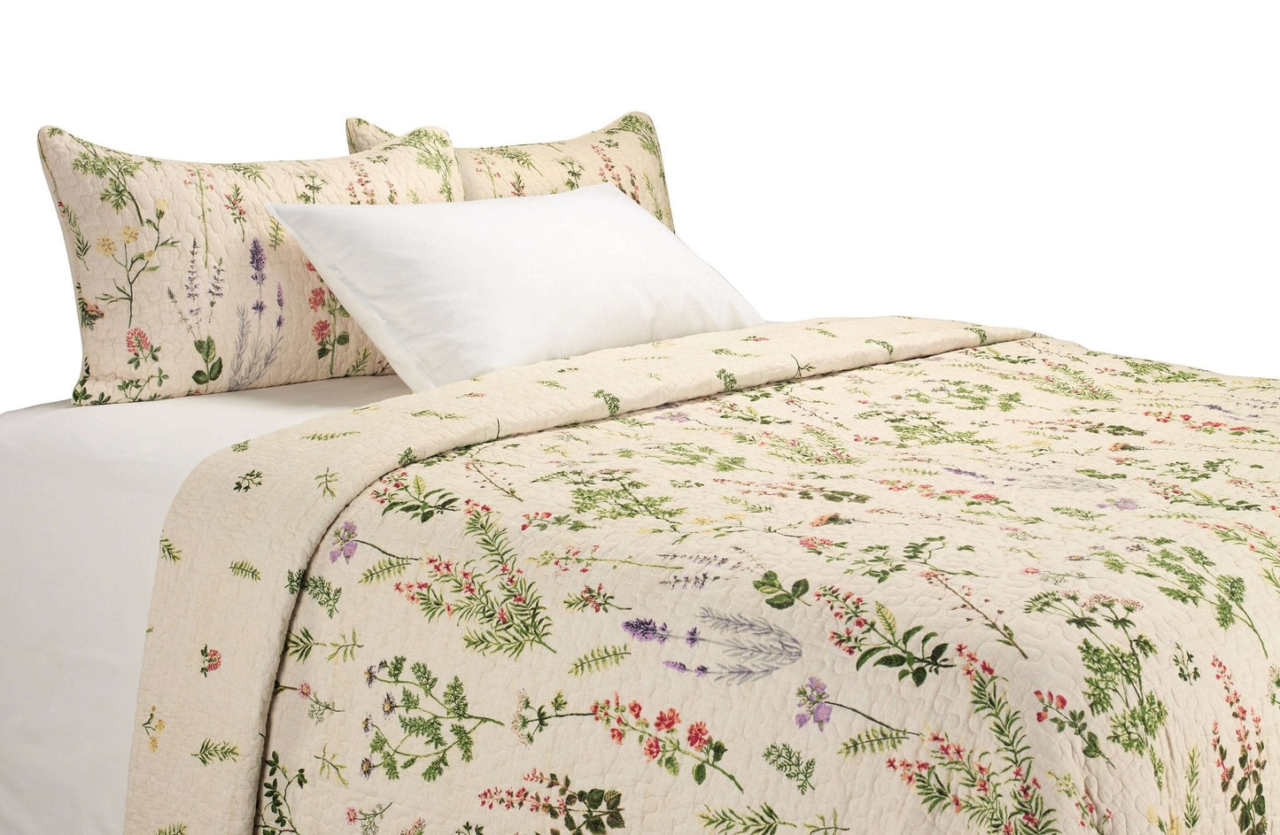 Ensemble de courtepointe crème style campagne classique MEADOW - Par Brunelli - Literie - Déco et moi