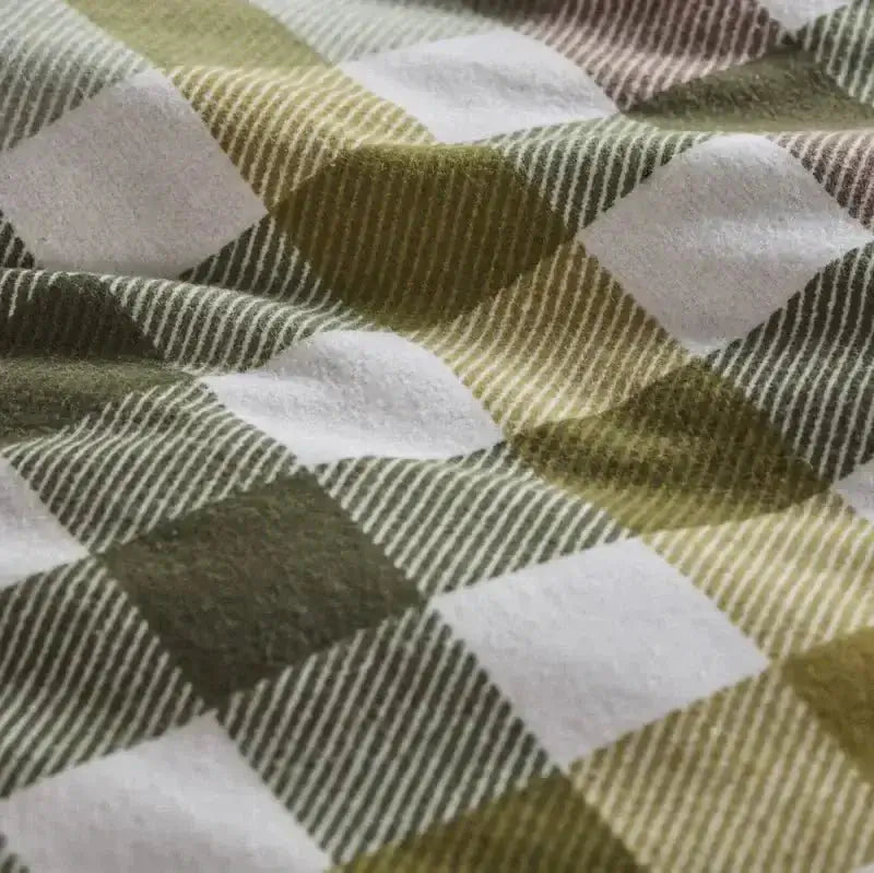 Ensemble de housse de couette à carreaux Freya - Par Brunelli ( livraison automne 2025 ) - Literie - Déco et moi