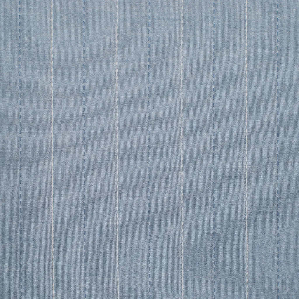 Ensemble de housse de couette PINSTRIPE ( Bleu Denim ) - Literie - Déco et moi