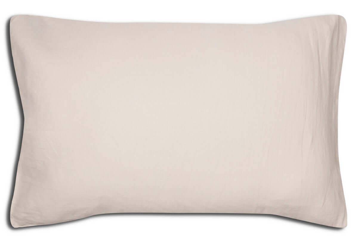 ( Fait au Canada ) Taies d'oreiller en lin naturel ARENA ( Standard/Queen) 20'' x 32'' Draps ,disponible chez Literie-Déco et moi