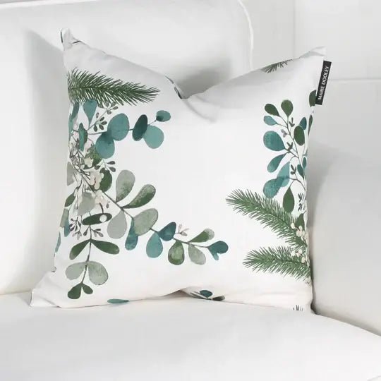 ( Fait au Québec ) - Coussin EUCALYPTUS ( Vert ) Coussins ,disponible chez Literie-Déco et moi