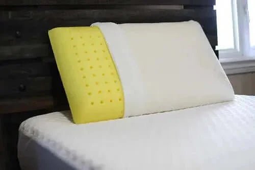 ( Fait au Québec) Oreiller mousse mémoire aération innovatrice - CAMOMILLE - Literie - Déco et moi