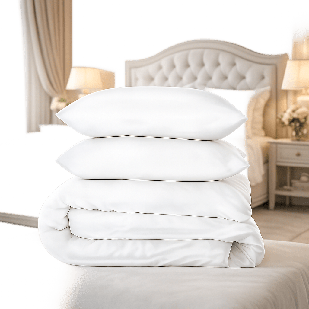 Housse de couette Collection Raffinée ( 100% coton égyptien )- Blanc - Housse de couette Literie & Déco et moi - Literie-Déco et moi