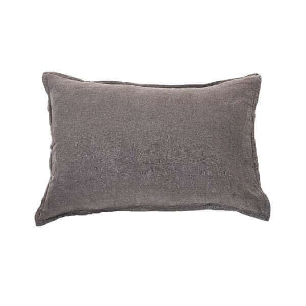 Housse de couette en lin gris charcoal LINEN STONE WASH- Par Brunelli - Housse de couette Brunelli - Literie-Déco et moi