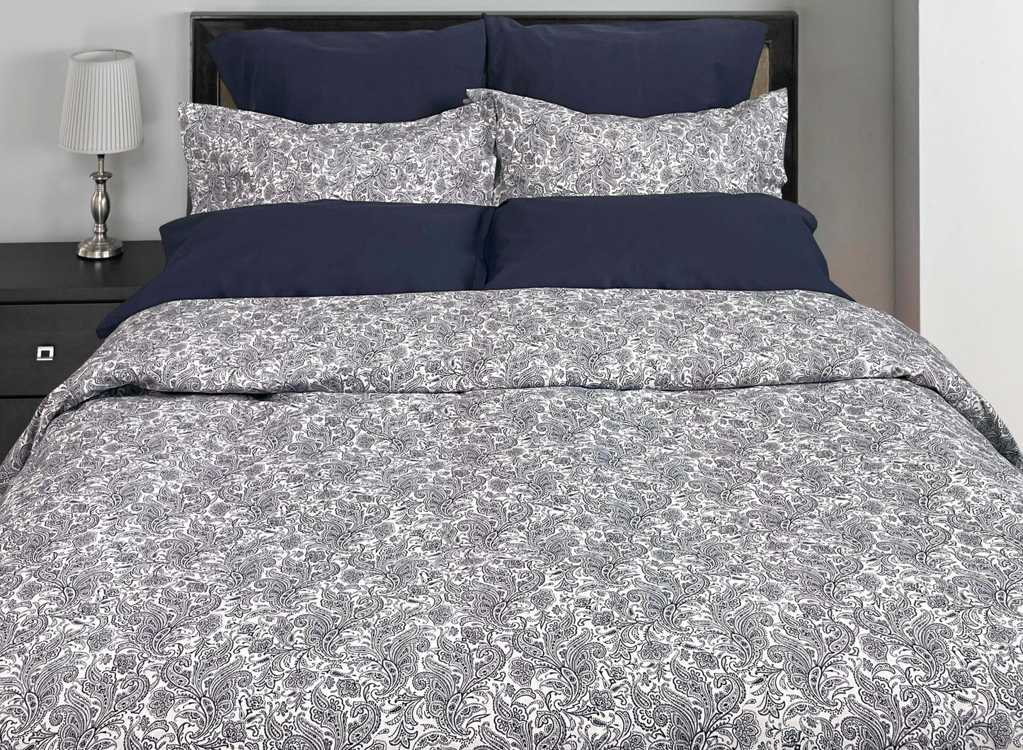 Housse de couette MARINE PAISLEY ( Fait au Canada ) Housse de couette ,disponible chez Literie-Déco et moi
