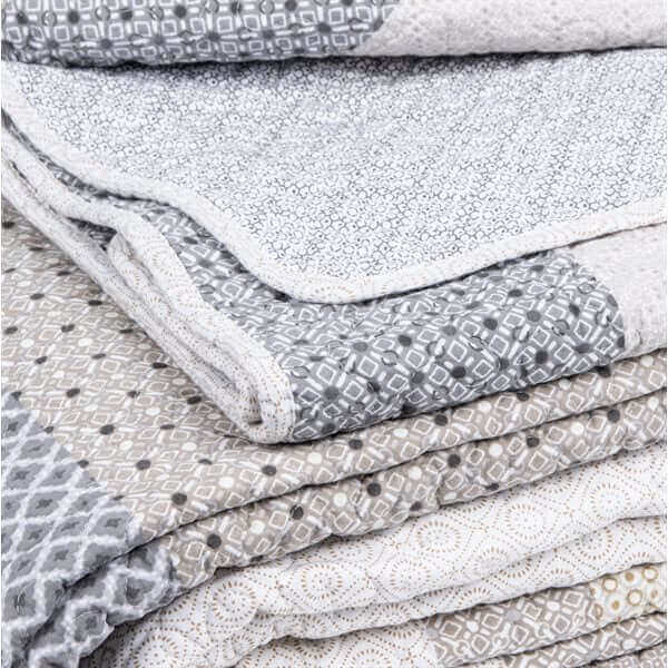Housse de couette moderne grise et taupe ETHAN- Par Brunelli - Housse de couette Brunelli - Literie-Déco et moi