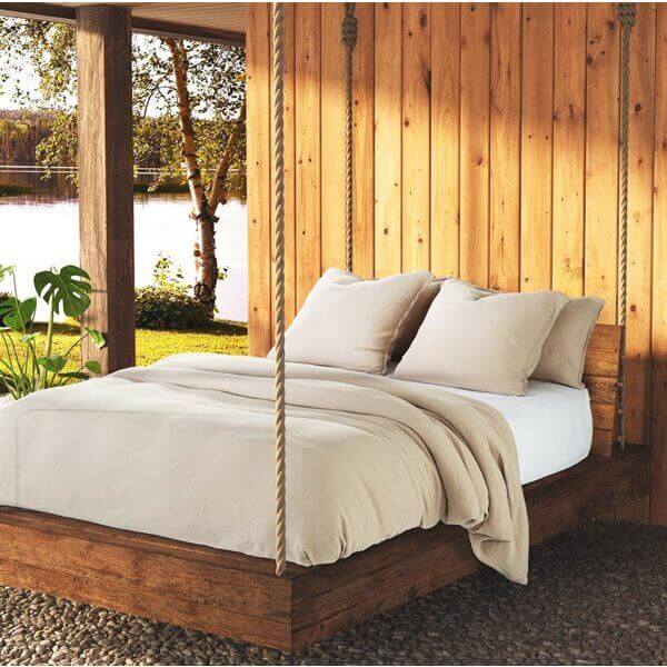 Housse de couette MUSLIN ( Avoine )- Par Brunelli de Brunelli – PRODUIT de qualité chez Literie & Déco et Moi