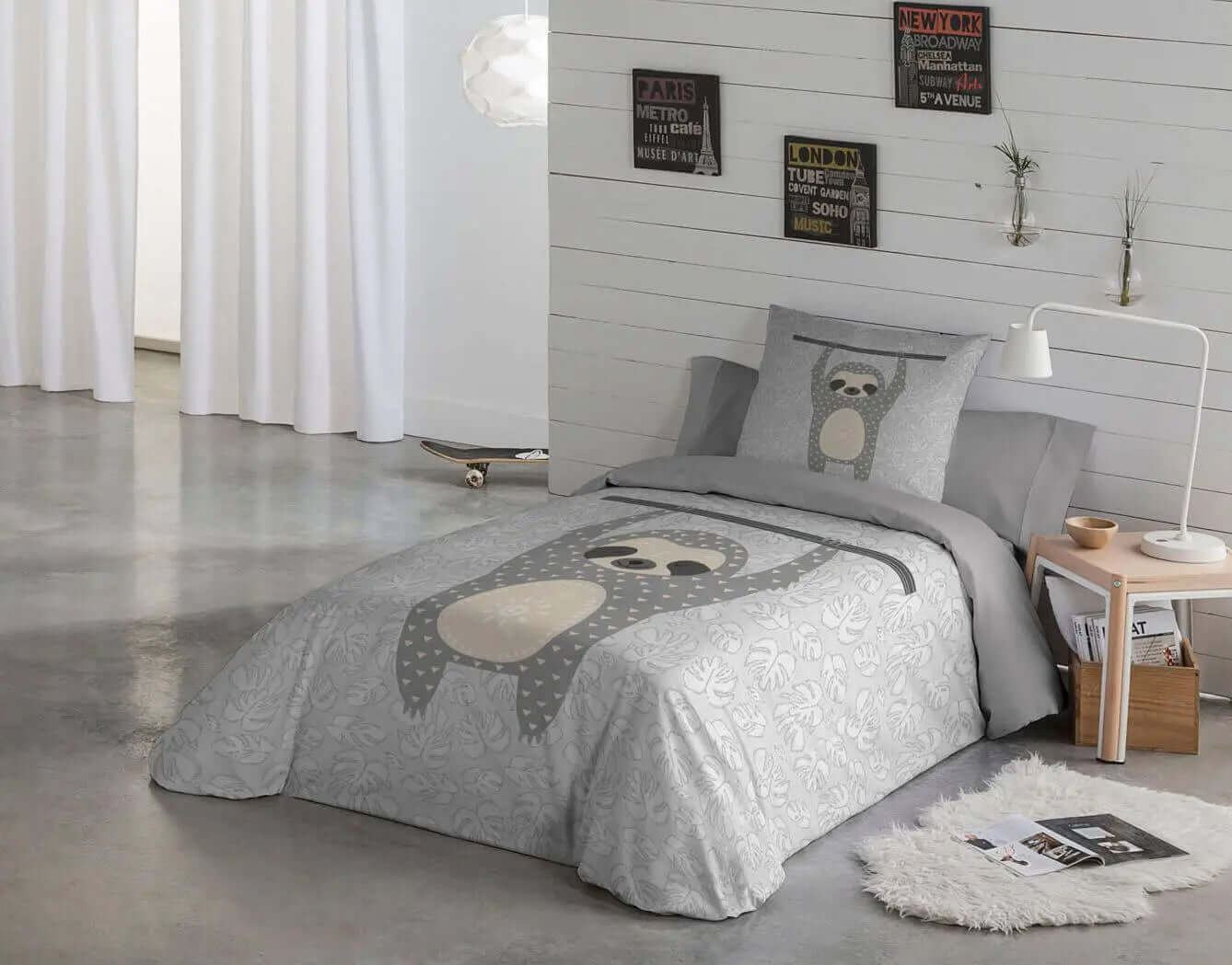Housse de couette PARESSEUX - Housse de couette enfant gouchee - Literie-Déco et moi
