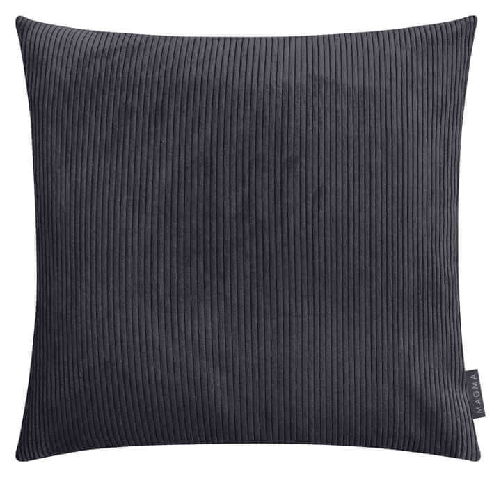 Housse de coussin carrée INGA 18'' x 18'' ( Charcoal ) - Literie - Déco et moi