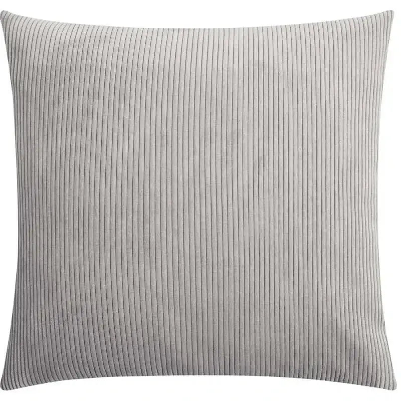 Housse de coussin carrée INGA 18'' x 18'' ( Gris argent ) - Literie - Déco et moi