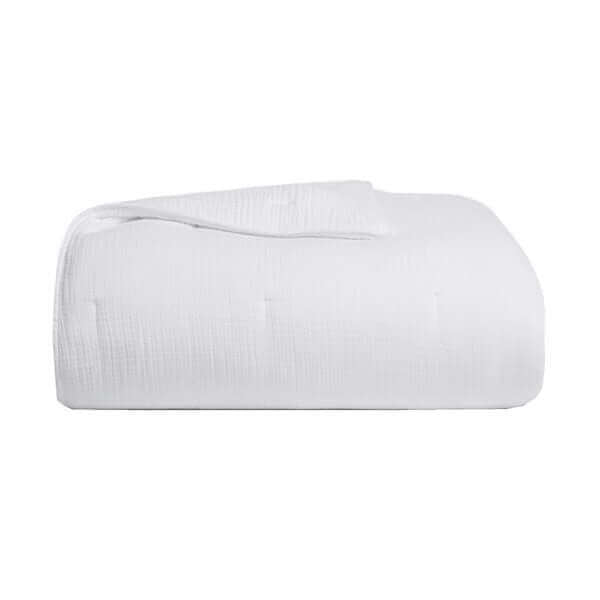 Jeté blanc MOUSSELINE - par Brunelli - Jeté Brunelli - Literie-Déco et moi