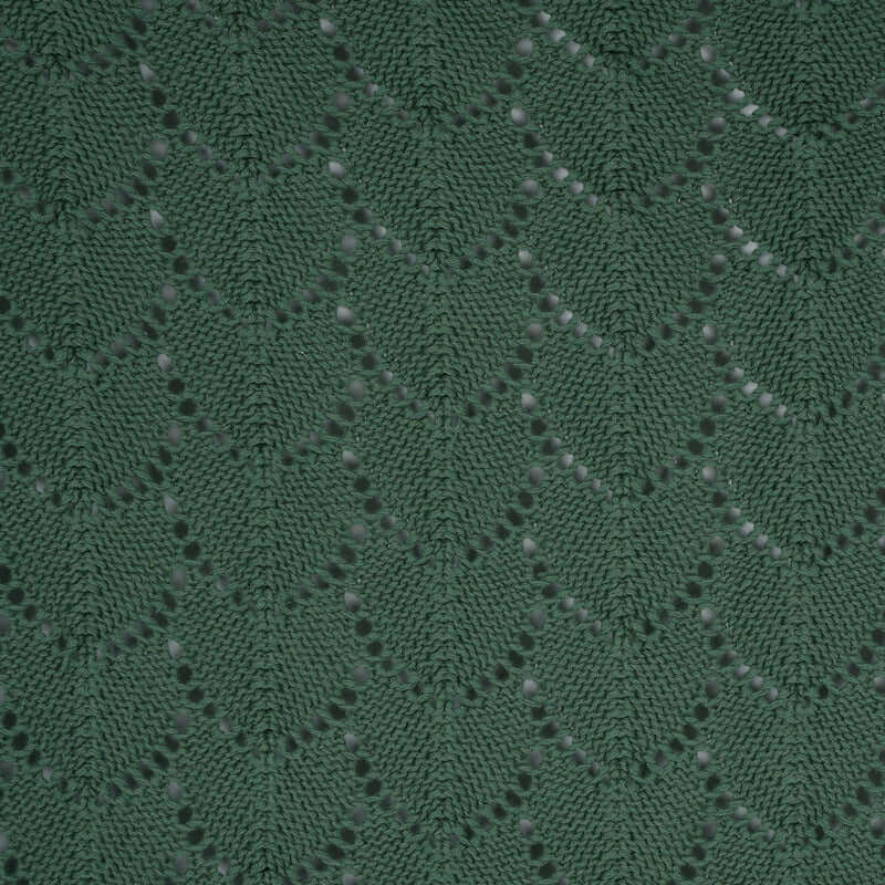 Jeté en tricot vert foncé Amarok- Par Brunelli de Brunelli – PRODUIT de qualité chez Literie & Déco et Moi