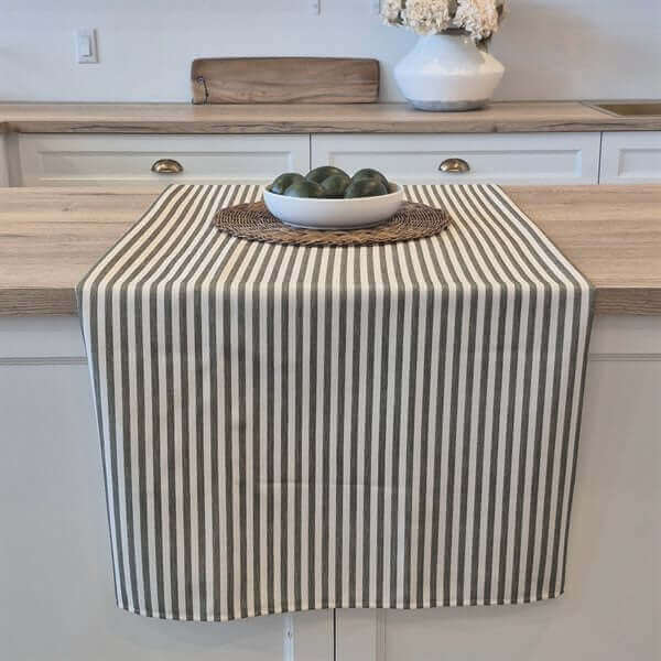 Nappe à rayures vertes SEACOAST - Par Brunelli - Literie - Déco et moi