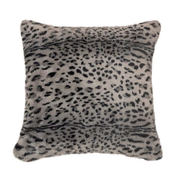 Oreiller européen CHEETAH 25'' X 25'' ( Noir ) Par Brunelli coussins ,disponible chez Literie-Déco et moi