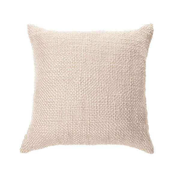Oreiller européen en tricot MOLLO 25'' X 25'' ( Naturel ) Par Brunelli - coussins Brunelli - Literie-Déco et moi