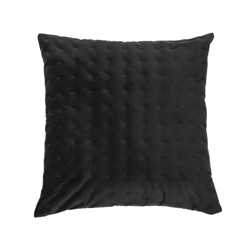 Oreiller européen en velours noir RIAD- Par Brunelli - coussins Brunelli - Literie-Déco et moi